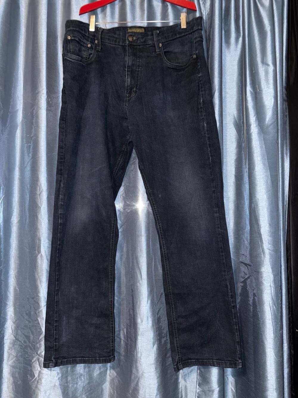 Urban Star Men's Relaxed Fit Dark Wash Jeans 38x32